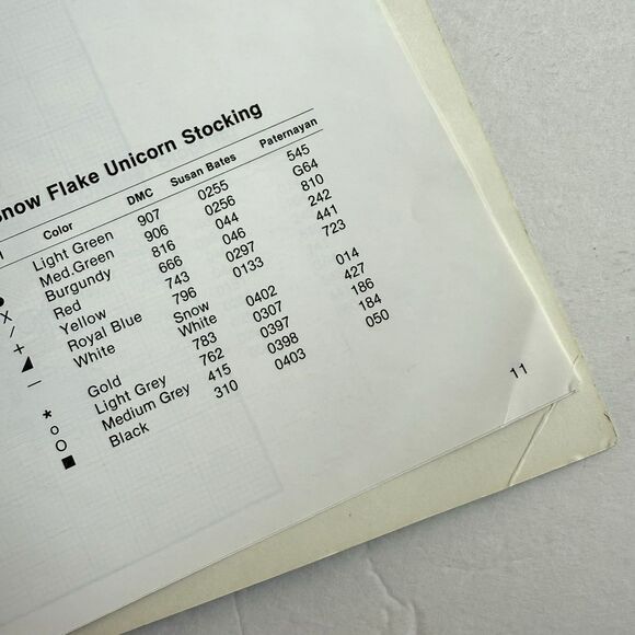 Something Special Unicorn Cross Stitch or Needlepoint Booklet Unicorn Collection - Picture 3 of 5